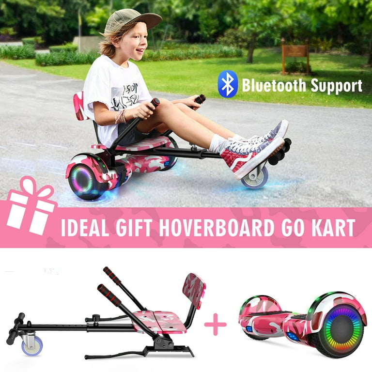 Pink Best Hoverboard For 10 Year Old TOMOLOO Music-Rhythmed