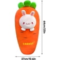 thumbnail image 4 of Almohada de peluche YONGSHENG conejito y zanahoria 17,7 pulgadas, 4 of 5