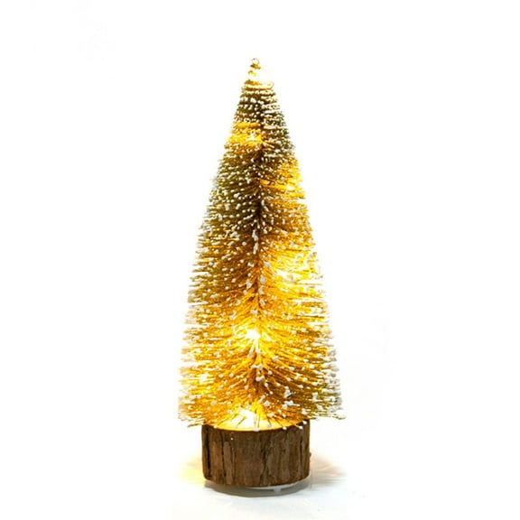 Colorful Christmas Tree Desktop Needles Small Led Illuminated Mini