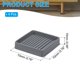 thumbnail image 2 of Uxcell Copas de muebles de goma cuadradas antideslizantes para proteger el suelo de los pies de los muebles, cama, sofá, silla, gris 2.5"x2.5", 2 of 7