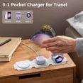 thumbnail image 4 of YIYUN Travel 3-in-1 Fast Wireless Charging Station – Foldable Charger for Galaxy S25/S24/S23, Watch Series, and Buds., 4 of 14