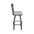 thumbnail image 4 of 870 Hadleigh 25" Swivel Counter Stool with Pewter Finish and Graph Alpine Seat and Back, 4 of 5