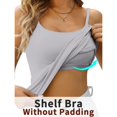 thumbnail image 3 of Ruyang Workout Tops for Women Summer Sleeveless Yoga Gym Tops Women's Workout Yoga Racerback Tank Tops with Built in Shelf Bra, 3 of 4