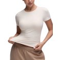 thumbnail image 4 of CRZ YOGA Softembrace Tops for Women Soft Casual Tight Basic Short Sleeve T-Shirt, 4 of 6