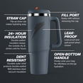 thumbnail image 2 of Gatorade Crossover Stainless Steel Tumbler Bottle, Graphite, Double-Wall Insulation, 36 fl oz​, 2 of 7