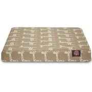 Stretch Medium Orthopedic Memory Foam Rectangle Dog Bed