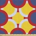 thumbnail image 1 of Geometric Fabric by the Yard, Abstract Design Illustration of Overlapping Colorful Rounds and Circles Pattern, Upholstery Fabric for Dining Chairs Home Decor Accents, 2 Yards, Multicolor by Ambesonne, 1 of 4