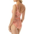 thumbnail image 2 of Vince Camuto PAPAYA Hammock Stripe One Shoulder Wrap One-Piece Swimsuit, US 4, 2 of 2