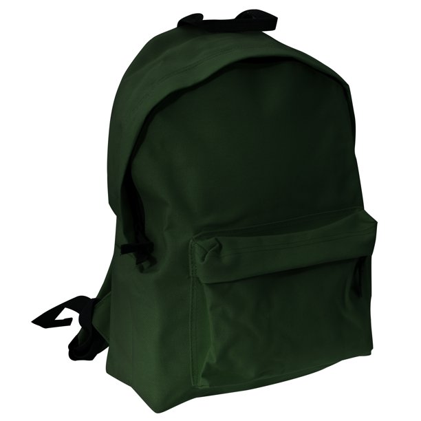 Bagbase - Mochila modelo Junior Fashion (14 litros) (Paquete de 2) (Verde botella)