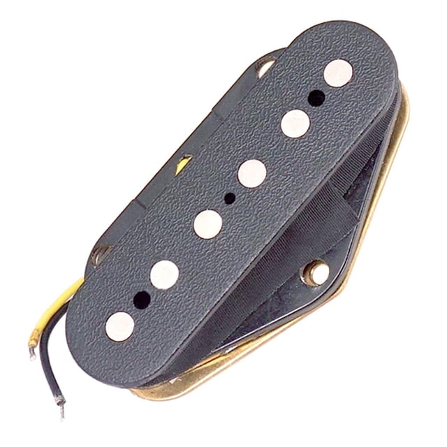 Sensor Pastilla de guitarra Bobina de puente Pastillas grandes Recogida de orificio de sonido Cobre negro Yuyangstore Pastilla de sonido de guitarra