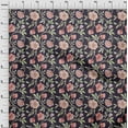 thumbnail image 4 of oneOone Silk Tabby Eggplant Purple Fabric Floral Craft Projects Decor Fabric Printed By The Yard 42 Inch Wide, 4 of 4