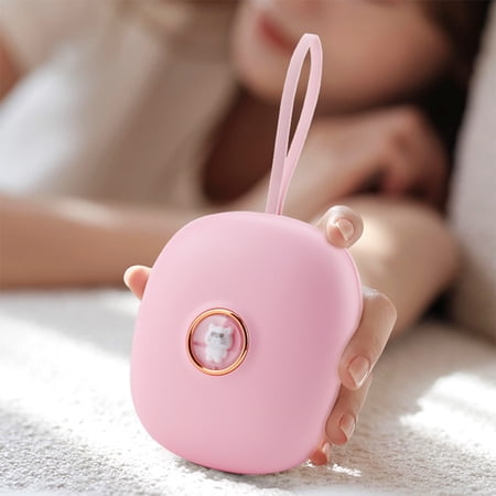 LED Digital Silent Vibration Alarm Clock Shaker Bed for Deaf Students Travel Cute Desktop Clock Pink 4.13 inches / 10.5 cm