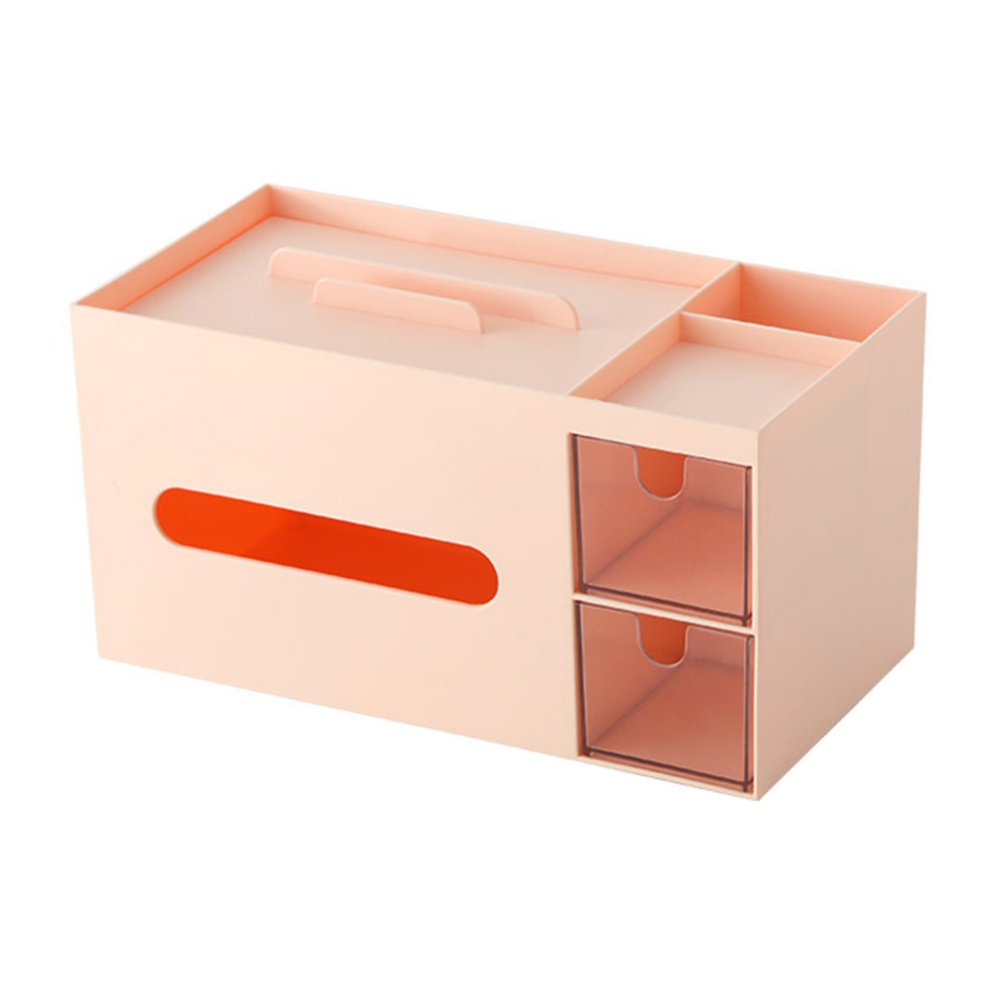 Multifunction Tissue Storage Box Rectangular Organizer with Drawer