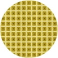 thumbnail image 1 of Ahgly Company Tapis Rond Lavable en Machine Intérieur Caramel Brun, 6 Pieds Rond, 1 of 7