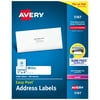Avery Easy Peel Address Labels, Sure Feed Technology, Permanent Adhesive, 1" x 4", 2,000 Labels (5161)