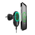 thumbnail image 1 of HyperGear Vent Clip Magnetic Wireless Car Charger - black, 1 of 2