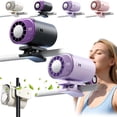 thumbnail image 1 of Ventilateur de Climatisation à Pince pour Voiture 2026 avec Affichage LED - Rotation à 360°, Ventilateur de Refroidissement Personnel Rechargeable par USB, 199 Vitesses Réglables, Pince Grand Semi-Refroidissante à 16°C Détachable (2 Pcs-F), 1 of 8