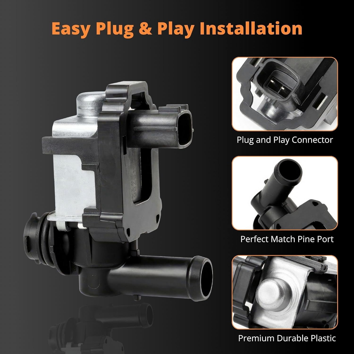 14935-JF00A 911-504 EVAP Vapor Canister Purge Valve Solenoid for Infiniti 2014-2024 Q50 QX50 QX60 QX80, for Nissan Altima Rogue Sentra Frontier, for Pathfinder Versa Murano Armada Maxima