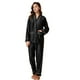 thumbnail image 1 of Pijamas Victoriano Gibobby Conjunto Ropa Casual Transpirable y Absorbente Manga Larga Color Sólido Mujer Negro XL, 1 of 5