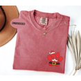thumbnail image 2 of Embroidered Santa Paw Shirt, Dog Lover Christmas Tee, Pet Parent Holiday Shirt, Comfort Colors Xmas Gift Embroidery, 2 of 5
