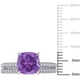 thumbnail image 2 of Everly Women's Amethyst 14k White Gold Bridal Set, 2 of 7