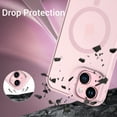 thumbnail image 5 of GUAGUA for iPhone 15 Plus Case for Women  Compatible with Mag-Safe  6.7" with Camera Stand Magnetic Slim Soft-Touch Tpu Case for iPhone 15 Plus Pink, 5 of 8