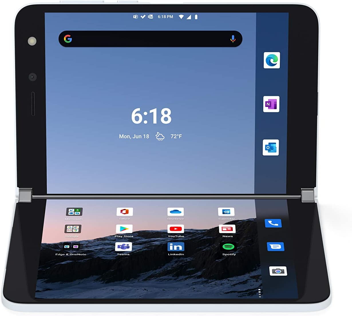 Microsoft Surface Duo 256GB Unlocked - Glacier, Dual-Screen