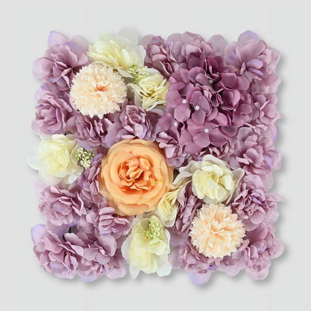 Artificial Flower Pink Rose Hydrangea Flower Background Wall Fake Flower Indoor Wedding Shooting Decorations Flower Row