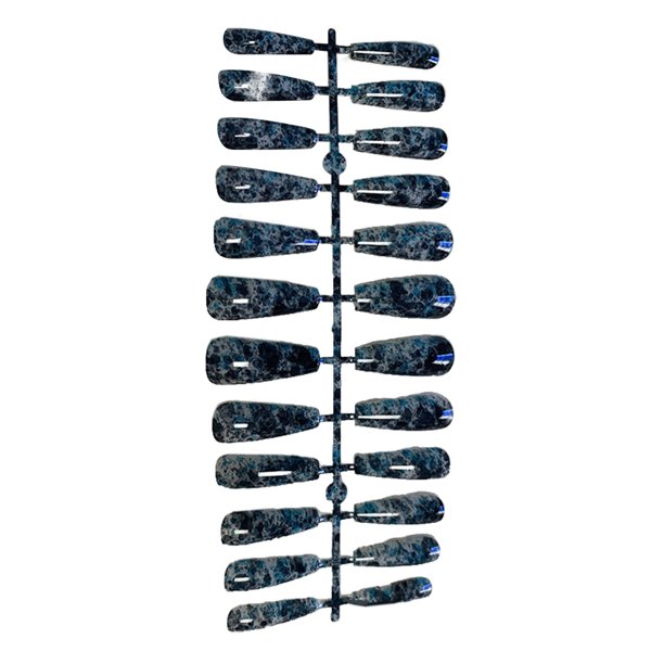 Consejo francés Presiona en las uñas Diseño de ataúd artificial colorido marmoleo adhesivo pestañas de bailarina decoraciones de salón de estilo mzy-d03 1 set Inevent CE011631-03
