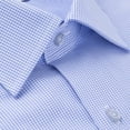 thumbnail image 3 of Modena Men's M231DDSS Classic Fit Short Sleeve Gingham Dress Shirt - Powder Blue - 18.5 Tall, 3 of 3