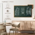 thumbnail image 4 of Elephant Stock Calculating Machine Teal Patent Wall Art - Horizontal Canvas Wall Art - Living Room Wall Decor - Patent Canvas - Brown And White Decor - 12" x 8", 4 of 5