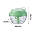 thumbnail image 3 of Xecvkr Mini Garlic Chopper Manual Pull Cord Food Processor Home Easy Clean S Shaped Blades for Vegetables Party Compact Portable 3.34x2.75in 1 Pc, 3 of 6