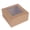 Kraft paper heighten, variant on 10 Pieces 1 Pack Cupcake Box Transparent Window Clear Inside Cake Box for Weddings Ceremonies Lightweight Easy Carrying