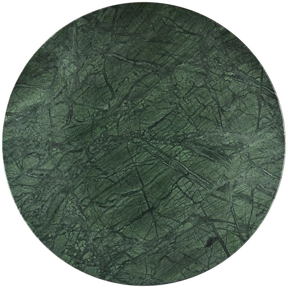 Maklaine Contemporary Green Handcrafted Genuine Marble Dining Table