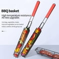thumbnail image 2 of Naiovety BBQ Grill Mesh Antiadherente Barbacoa Meshes Portable Fish Grilling Mesh Barbacoa Cesta Barbacoa Herramientas Accesorios de cocina Cocina y Comedor plateado + rojo sandía Naiovety HA027411-01, 2 of 6