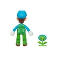 thumbnail image 2 of Super Mario 4 Inch Figure - Ice Luigi with Ice Flower, 2 of 7