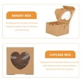 thumbnail image 4 of 14Pcs Bakery Boxes Small Cookie Boxes Kraft Baking Box with Window Cake Boxes, 4 of 8