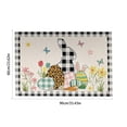 thumbnail image 3 of Happy Easter Decorative Door Mat Bunny Eggs Welcome Doormat for Indoor Outdoor, Spring Floor Mat Entry Rug Non-Slip Washable for Porch Front Door Entrance 24x36 Inch, 3 of 6