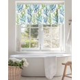 thumbnail image 4 of Valance Curtains for Windows Coral Kitchen Curtians Window Treatment Marine Life Watercolor Topper Curtain Rod Pocket Valances for Kitchen Bathroom Living Room 60x18in, 4 of 9