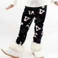 thumbnail image 4 of Esaierr Baby Kids Girls Winter Printing Leggings Toddle Fleece Stretch Skinny Pants Padded Thickened Bottoms Cotton Trousers 2-10T, 4 of 7