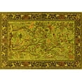 thumbnail image 1 of Ahgly Company Indoor Rectangle Animal Yellow Traditional Area Rugs, 5' x 7', 1 of 4