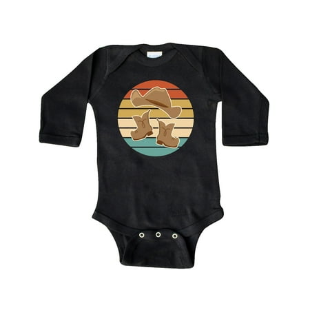 

Inktastic Cowboy Hat and Boots Gift Baby Boy or Baby Girl Long Sleeve Bodysuit