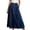 Dark Blue, variant on Jane Wardrobe High Waist Pleated Swing Denim Midi Skirt Women Side Pocket Vintage Jean Skirt Plus Size 1PC M-XXXXL