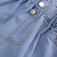thumbnail image 6 of Teylalorva Girls Denim Shorts, Elastic Waist Stretch Casual Cute Floral Summer Trendy Jean Shorts Blue Size 10, 6 of 9