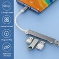 thumbnail image 3 of sunsanly USB Hub Stable Output Wide Compatibility Plug Play Power Delivery Multiport Data Transfer Multifunctional 5Gbps 2-in-1 Computer Splitter PC Accessories, 3 of 7