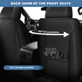 thumbnail image 5 of HQBQBUG Car Seat Covers Full Set for Toyota RAV4(Not for Hybrid) 2013-2025 5-Seat Full Set Waterproof Leather Seat Covers Comfort Car Seat Protector(Black,5 Seats), 5 of 10