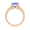thumbnail image 2 of Angara Natural 2.6 Ct. Tanzanite with Diamond Classic Ring in 14K Rose Gold for Women (Ring Size: 11.5), 2 of 9