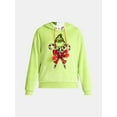 thumbnail image 6 of Dr. Seuss The Grinch Women's Reversible Graphic Fleece Hoodie with Long Sleeves, Sizes XXS-XXL, 6 of 6