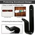 thumbnail image 3 of Snowboard Wall Mount Clips, Horizontal Skateboard Mount，Snowboard Display Stand for Room, Garage, 3 of 3