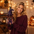 thumbnail image 2 of AZXY Light-Up Halloween Decorations Indoor Outdoor, Plush Pumpkin Doll Tabletop Decor Halloween Decor for Home Bedroom Office Party Yard Garden Front Porch, 2 of 8